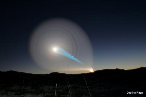 Bizarre Sky Spiral Caused by Failed Missile